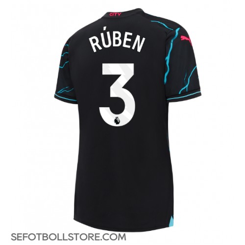 Manchester City Ruben Dias #3 Replika Tredje Tröja Dam 2023-24 Kortärmad